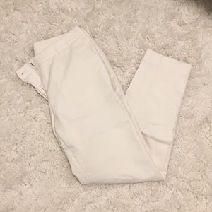 H&M skinny white dress pants size 4 ankle fit